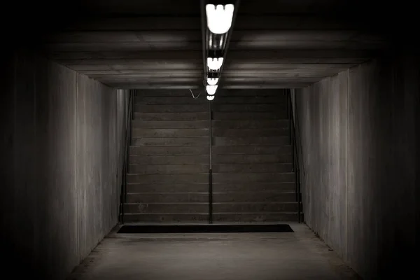 Staircase in underground crossing passage - made from concrete material