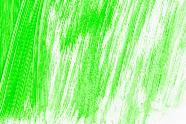 Акрилова Зелена Текстура Фарби Фон Ручної Роботи Пензлем Папері — стокове фото