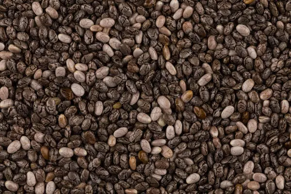 Top View Chia Seeds Can Used Background — Stock Photo, Image