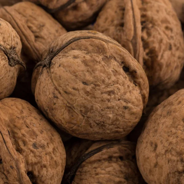Walnut Nut Close Photo Background — Stock Photo, Image