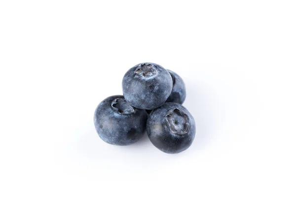 Group Fresh Juicy Blueberries Isolated White Background — Stock Photo, Image