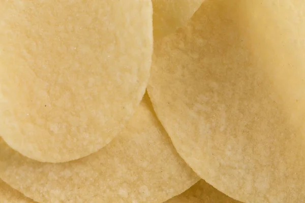 Preparato Patatine Snack Primo Piano Vista Sfondo Bianco — Foto Stock