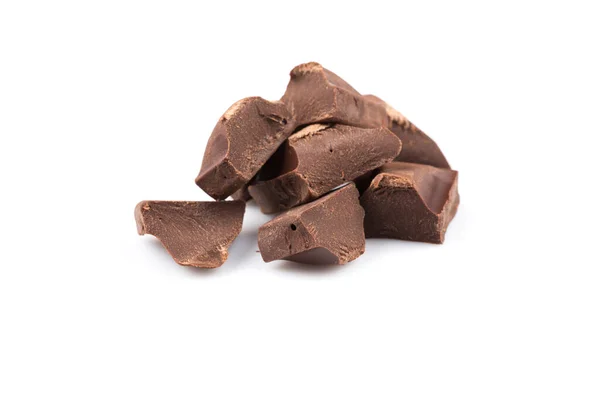 Chocolate Isolated Whote — Stock Photo, Image