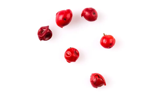Červená Paprika Semena Izolované Bílém Pozadí — Stock fotografie
