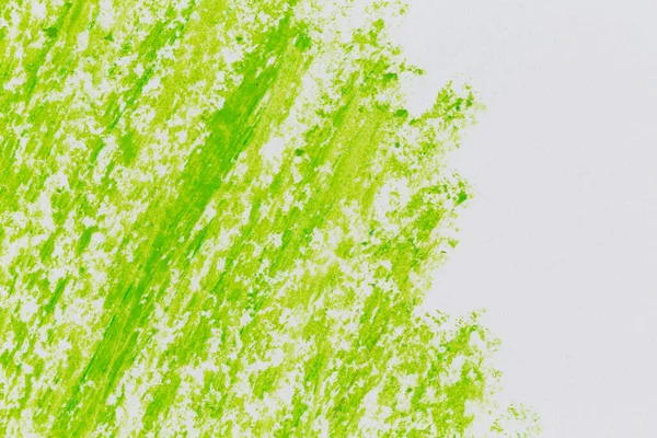 Green Color Crayon Hand Drawing Texture Background — Stock Photo, Image