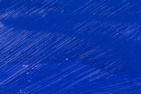 Μπλε Πινελιά Του Πινέλου Χρώμα Λευκό Χαρτί Υφή Φόντο — Φωτογραφία Αρχείου