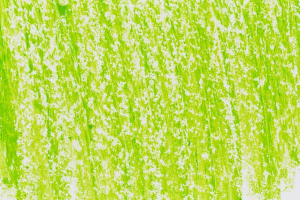Green Color Crayon Hand Drawing Texture Background — Fotografia de Stock