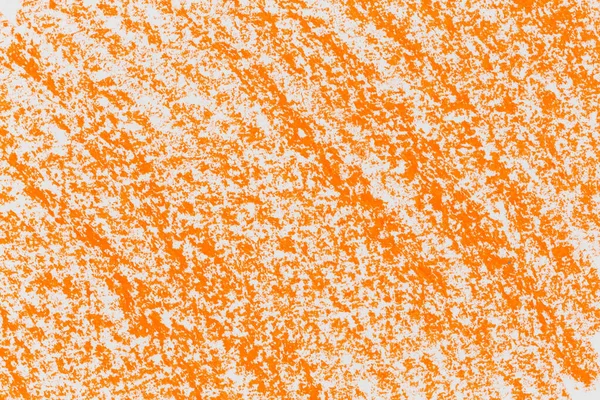 Orange Färg Krita Hand Ritning Textur För Bakgrund — Stockfoto