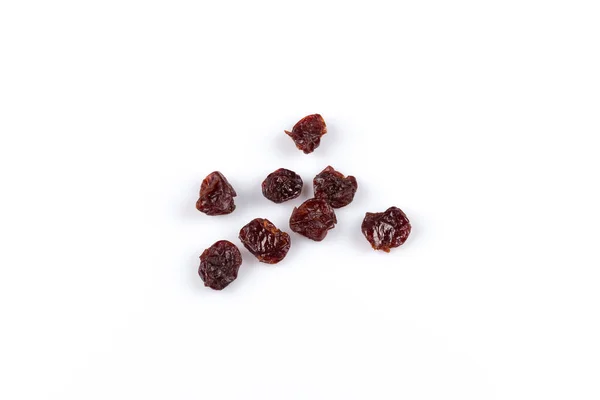 Pieces Dried Cherry Isolated White Background — Stock Photo, Image