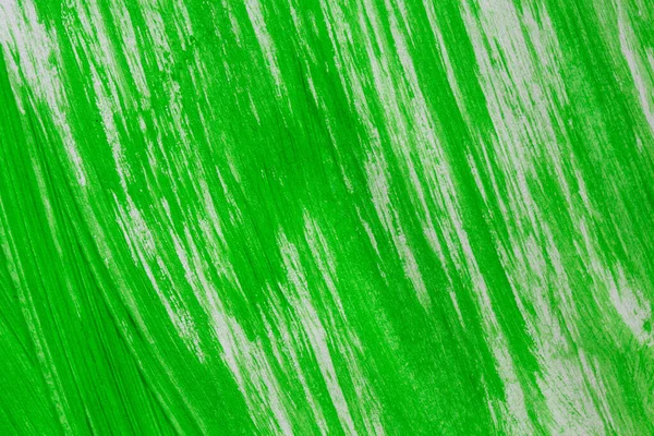 Acrílico Pintura Verde Textura Fondo Hecho Mano Cepillo Sobre Papel — Foto de Stock