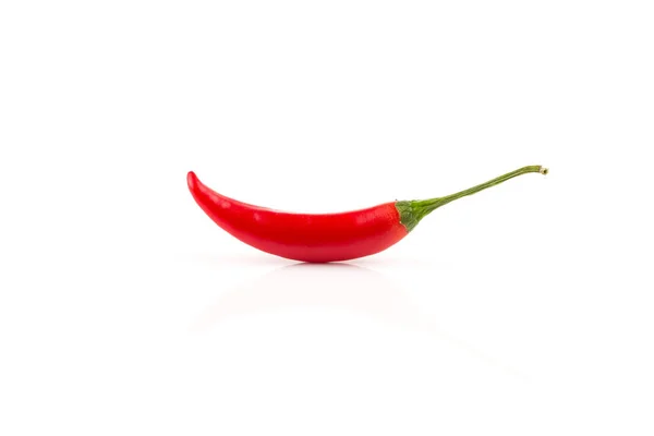 Červená Chilli Paprika Izolované Bílém Pozadí — Stock fotografie