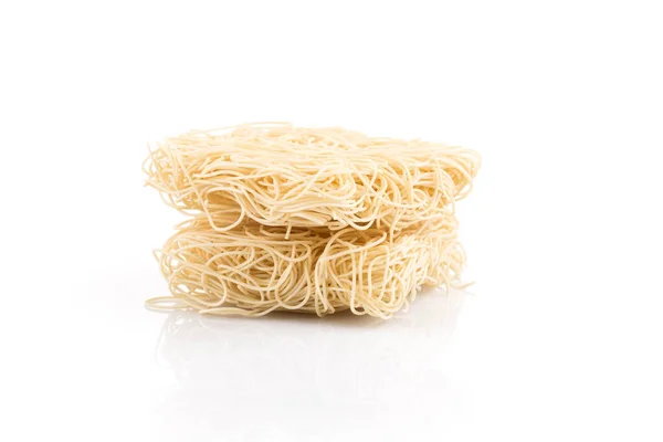 Ασιατικές Ramen Στιγμιαία Noodles Που Απομονώνονται Λευκό Φόντο — Φωτογραφία Αρχείου