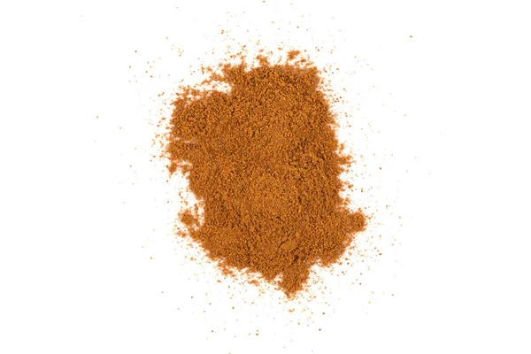 Cinnamon Powder Isolated White Background — Stock Photo, Image