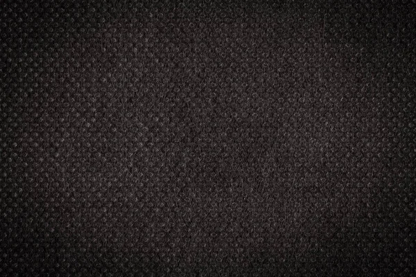 Zwarte Effen Stof Textiel Close Schot — Stockfoto