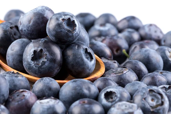 stock image Fresh juicy blueberries isolated on white background