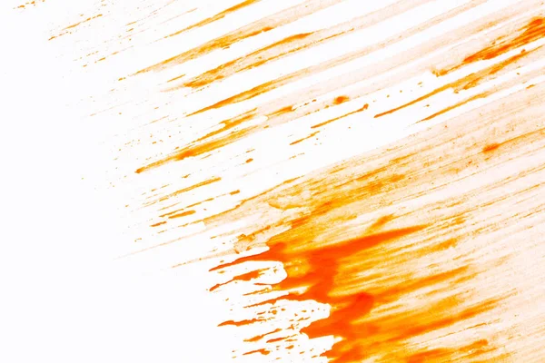 Gouache Acryl Orange Rot Gelb Braun Farbe Textur Hintergrund Hand — Stockfoto