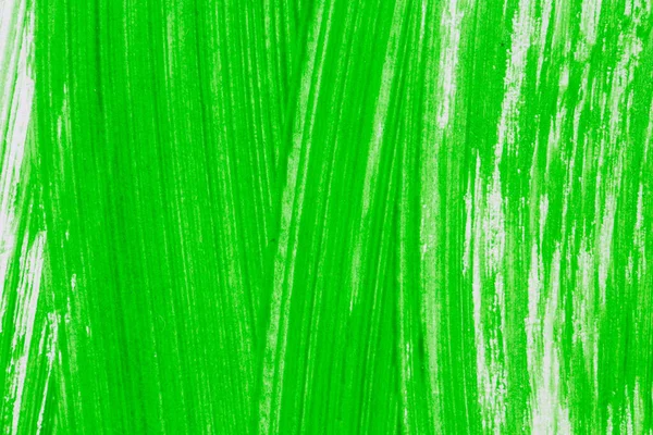 Acrílico Verde Pintura Textura Fundo Mão Feito Escova Sobre Papel — Fotografia de Stock