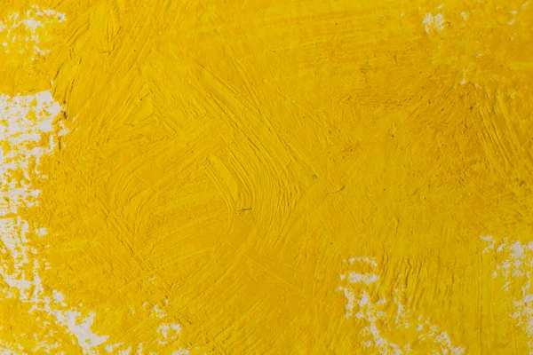 Zblízka Žlutou Barvu Tahy Textury — Stock fotografie