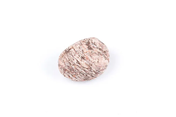 Piedra Granito Aislado Sobre Fondo Blanco — Foto de Stock