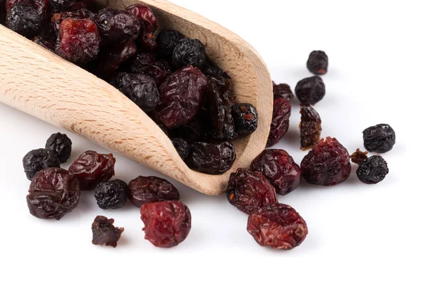 Dried Cranberries Cherries Blueberries White Background — Stock Photo, Image