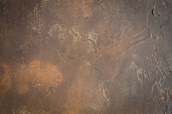 Abstrakt Brun Choklad Metallisk Bakgrund Textur Betong Eller Gips Handgjorda — Stockfoto