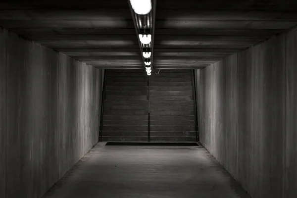 Escalera Pasaje Subterráneo Hecha Material Hormigón — Foto de Stock