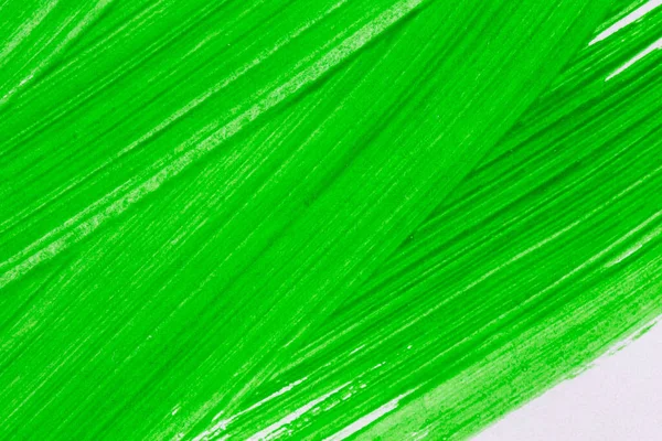 Akrilik Yeşil Boya Dokusu Arka Plan Kâğıt Üzerinde Fırça — Stok fotoğraf