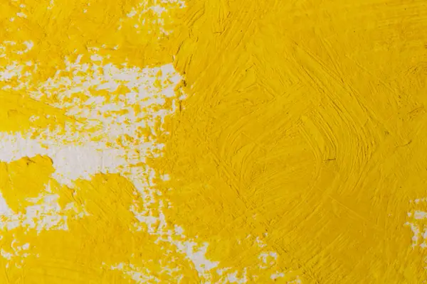 Κοντινό Πλάνο Την Υφή Πινελιές Κίτρινο Χρώμα — Φωτογραφία Αρχείου