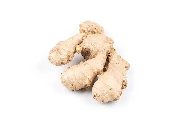 Fresh Organic Ginger White Background — Stock Photo, Image
