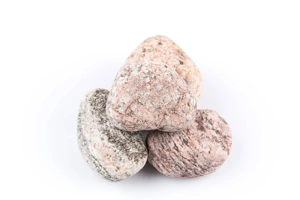 Granite Stone Isolated White Background — Stock Photo, Image