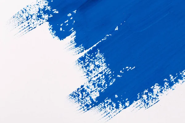 Trazo Pincel Azul Color Agua Acuarela Aislado Sobre Fondo Blanco —  Fotos de Stock