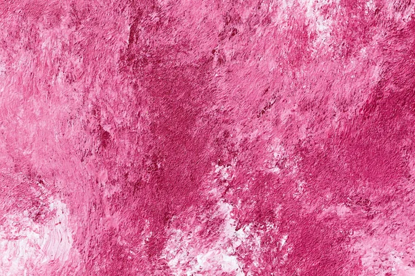 抽象的なピンクの背景色コンクリートや石膏の手で壁を作った — ストック写真