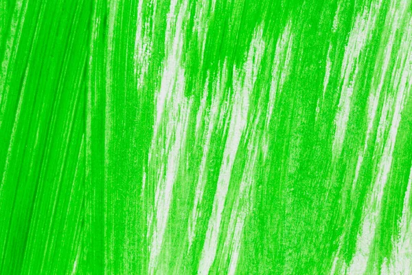 Acrílico Pintura Verde Textura Fondo Hecho Mano Cepillo Sobre Papel — Foto de Stock