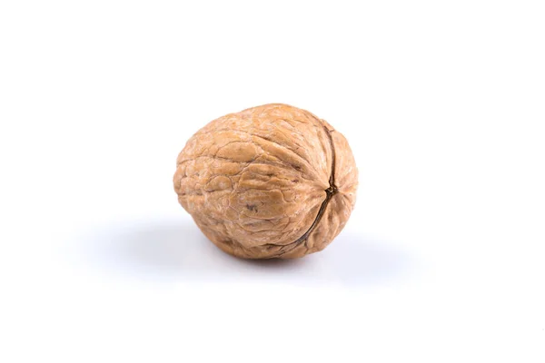 Sušená Ořechová Izolovaných Bílém Pozadí — Stock fotografie