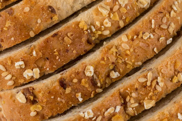 Slices Whole Wheat Bread Close Shot — Stock Photo, Image