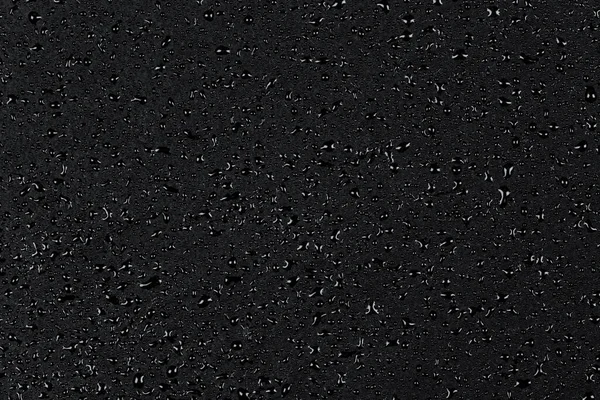 Gotas Agua Sobre Fondo Textura Superficie Piedra Oscura —  Fotos de Stock