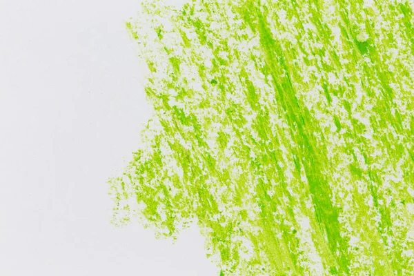 Green Color Crayon Hand Drawing Texture Background —  Fotos de Stock
