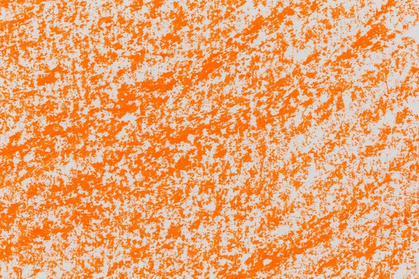 Orange Color Crayon Hand Drawing Texture Background — Photo