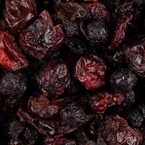 干小红莓 樱桃和蓝莓作为背景 — 图库照片