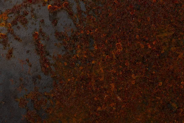 Hintergrund Die Textur Der Alten Rostigen Metallplatte Mit Rissen — Stockfoto