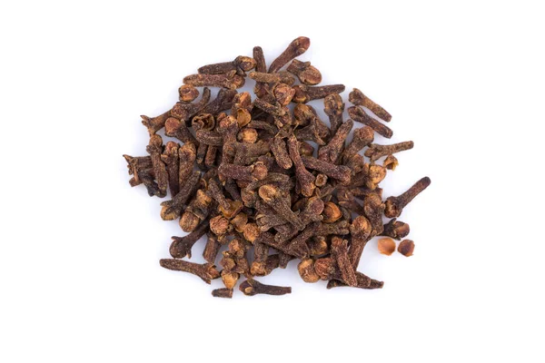 Cloves Spice Pile Isolated White Background Royalty Free Stock Photos