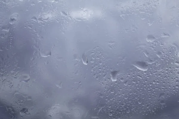 Σταγόνες Βροχής Γυάλινες Σταγόνες Καθαρό Παράθυρο — Φωτογραφία Αρχείου