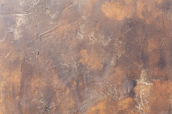 Abstraktní Hnědá Čokoláda Kovové Pozadí Textura Beton Nebo Omítka Ručně — Stock fotografie