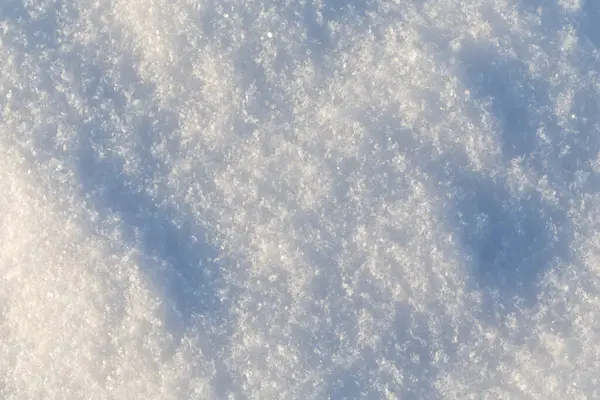 Textura Nieve Pura Tiro Frío Invierno — Foto de Stock