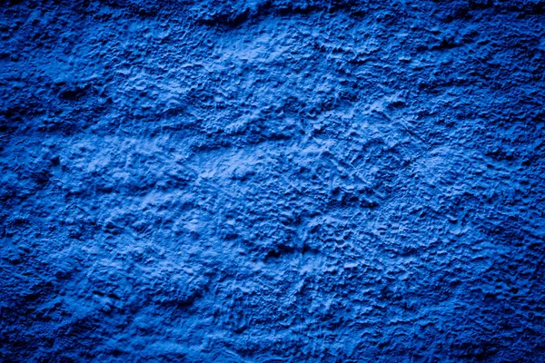 コンクリートの青い壁テクスチャ グランジ背景を暗くします — ストック写真