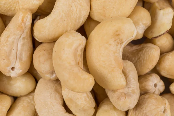 Cashew Nuts Close Macro Shot Background — Stock Photo, Image
