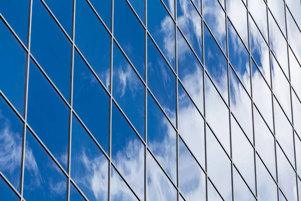 Textura Perfecta Edificios Corporativos Gran Altura Vidrio Azul Rascacielos Industriales — Foto de Stock