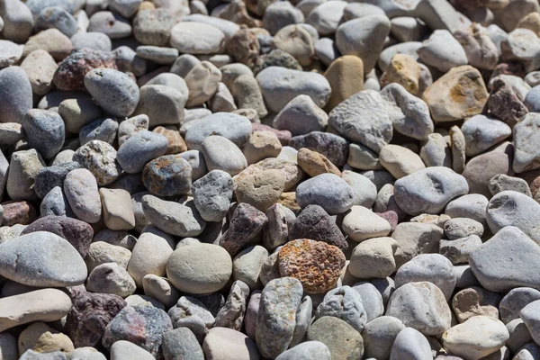 Галечные Камни Фон Крупный План Текстуры Камней — стоковое фото