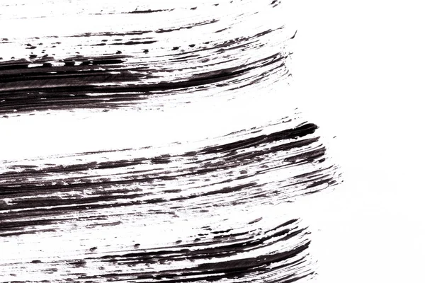 Черная Краска Изолированы Белом Фоне Бумаги — стоковое фото