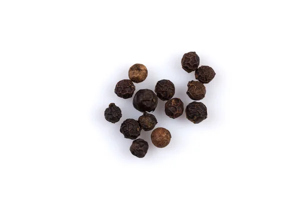 Heap Black Pepper Isolated White Background — Stock Photo, Image